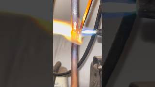 Short Piece Joint Brazing Tutorial 🔥#youtubeshorts#shorts#copperbrazing