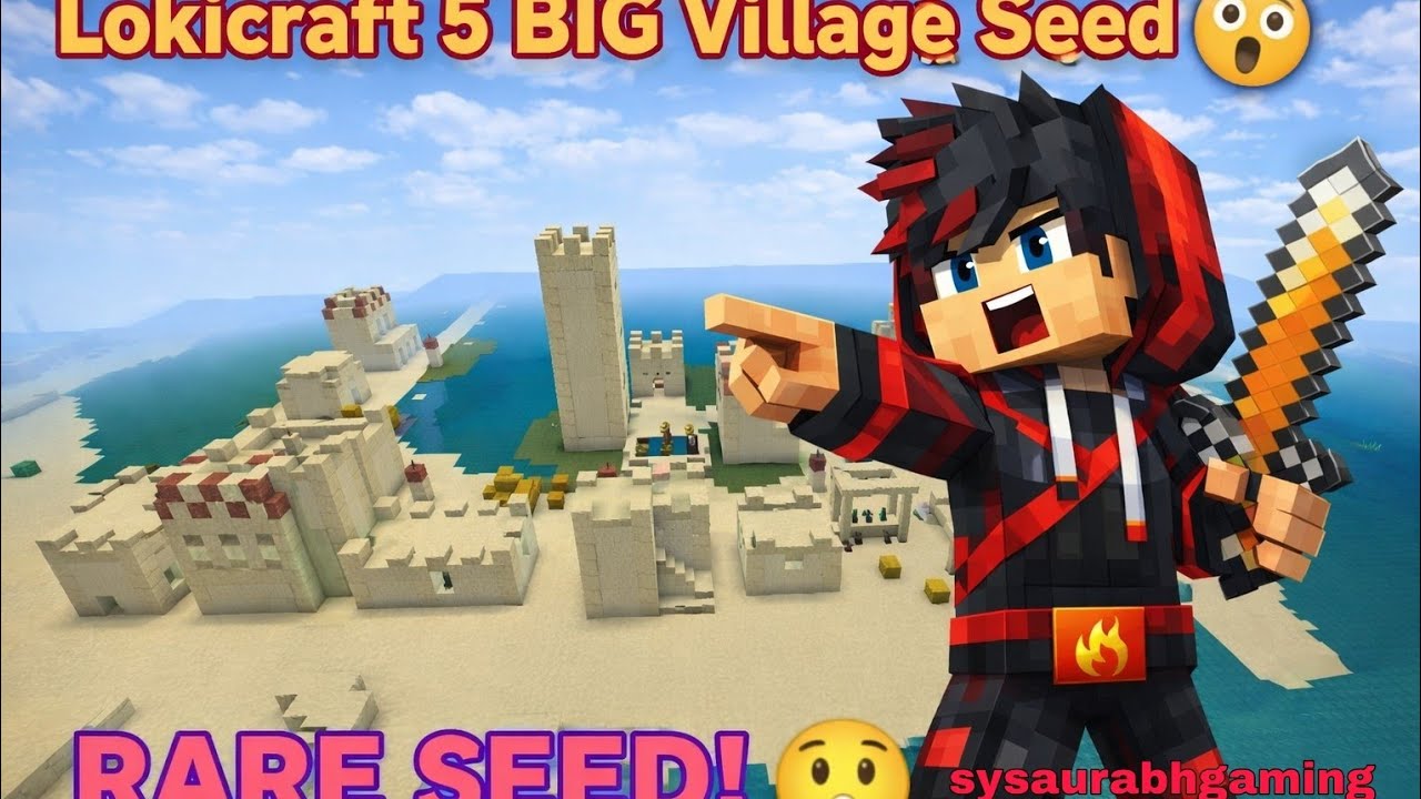 Lokicraft 5 BIG Village Seed 😱 Kya Yeh Sabse Best Survival World Hai?