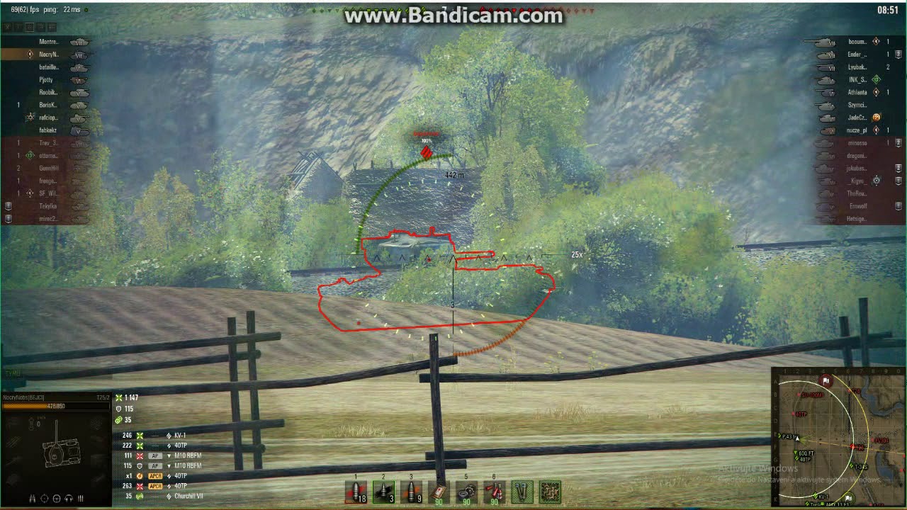 WoT- T25/2 - Prochorovka/3000DMG/Confederate,High Caliber and Defender medal