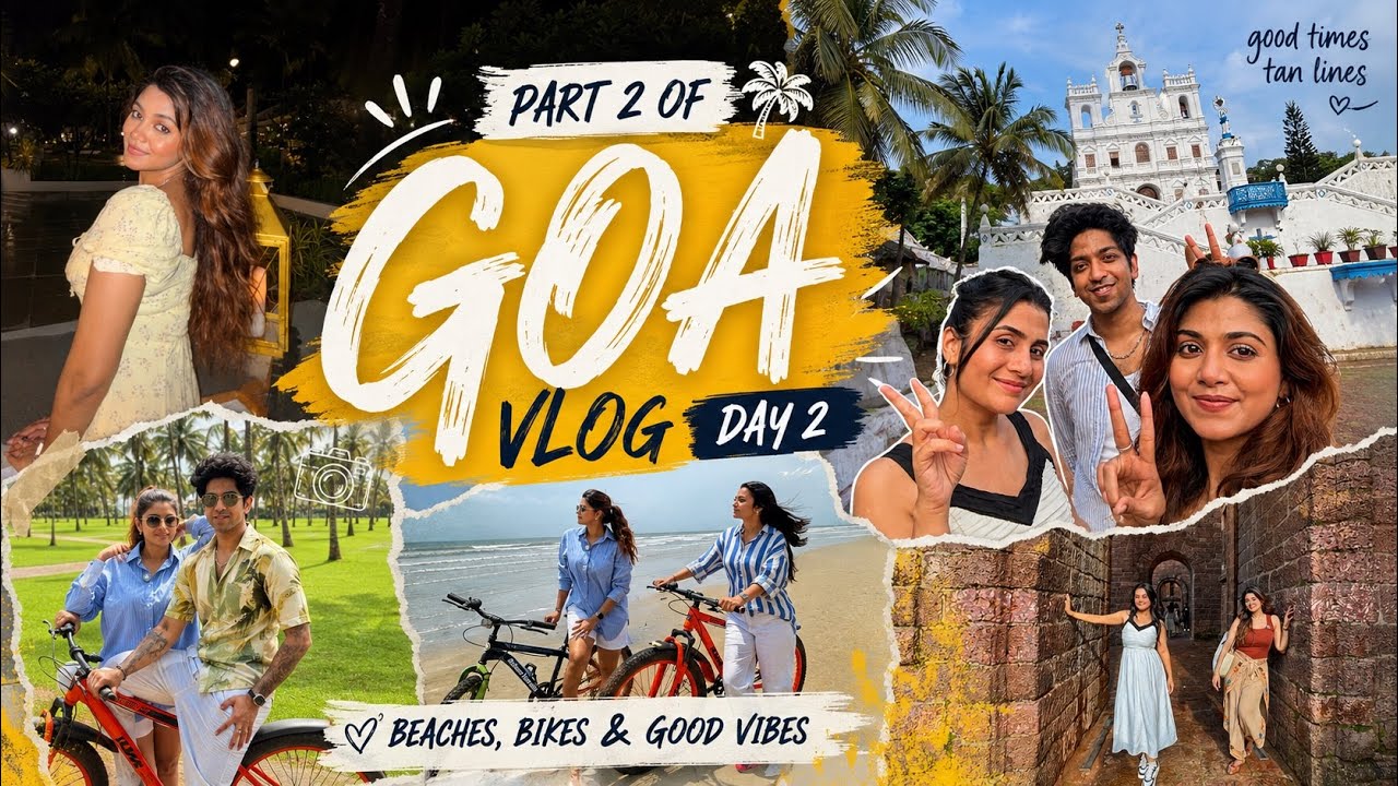 GOA — PART 2 🌴 | A Day Full of Sunshine, Beaches & Memories ☀️ #goa #tanvidogra #vlog2 