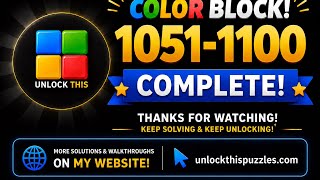 🎮 Color Block! Levels 1051-1100 Walkthrough Marathon