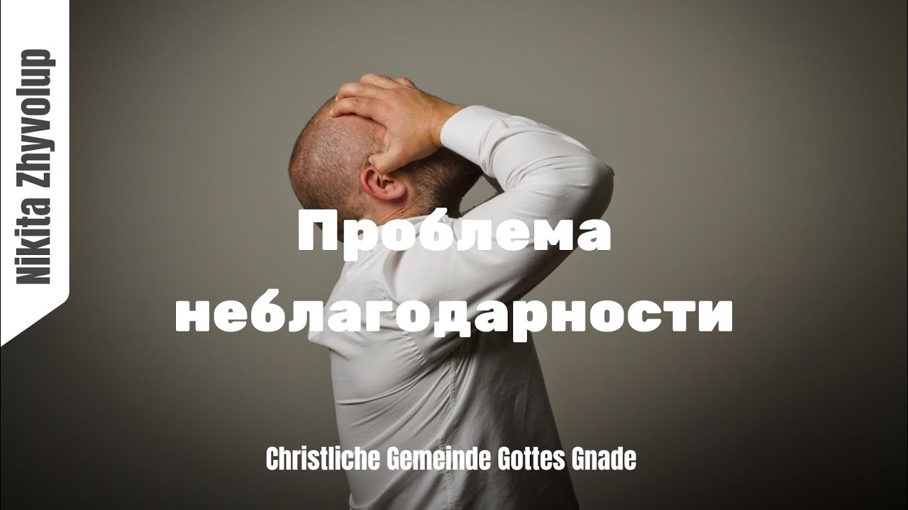 Проблема неблагодарности I Nikita Zhyvolup