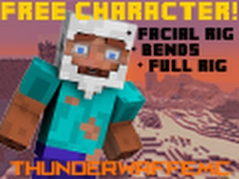 Minecraft Cinema 4D - Free Giveaway Rigs For Animating (Mobs ...