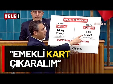 Özel'den kıyma üzerinden emekli ikramiyesi hesabı: 18 kilosunu Erdoğan çalmıştır