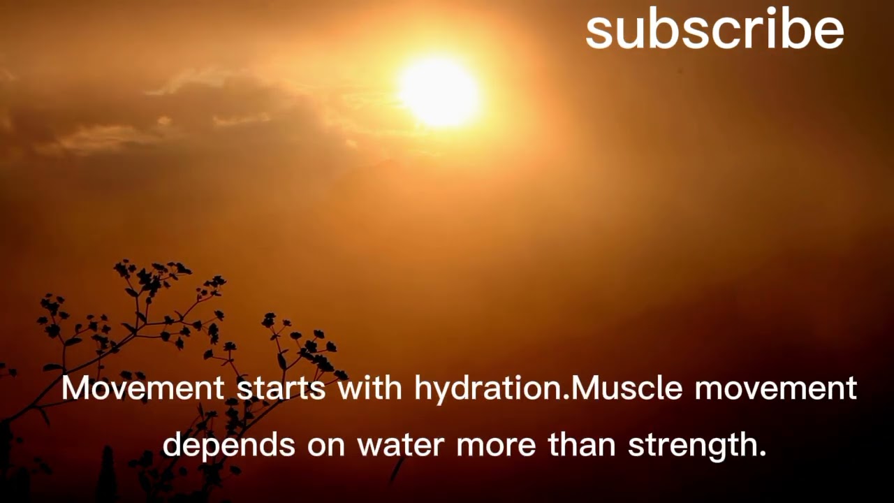 Water Is the Reason Your Muscles Move ❤️❤️👍