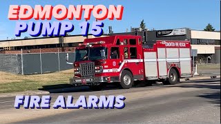 EFRS | Edmonton Fire Rescue Pump 15 Responding HOT to Alarms