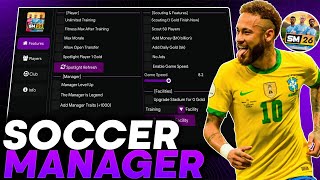 Mod Menu Soccer Manager 2026 V3.5.2 Unlimited Money Fitness, Manager Level Up, Edit All Players