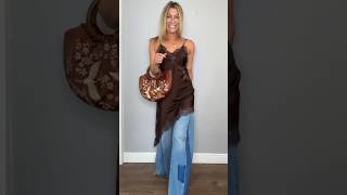 A Look with a Story: The Romance Between '70s Denim and Satin Lingerie #fashiontrends #ootd A Look with a Story: The Romance Between '70s Denim and Satin Lingerie #fashiontrends #ootd