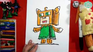 How To Draw A Minecraft Fox - Draw Easy