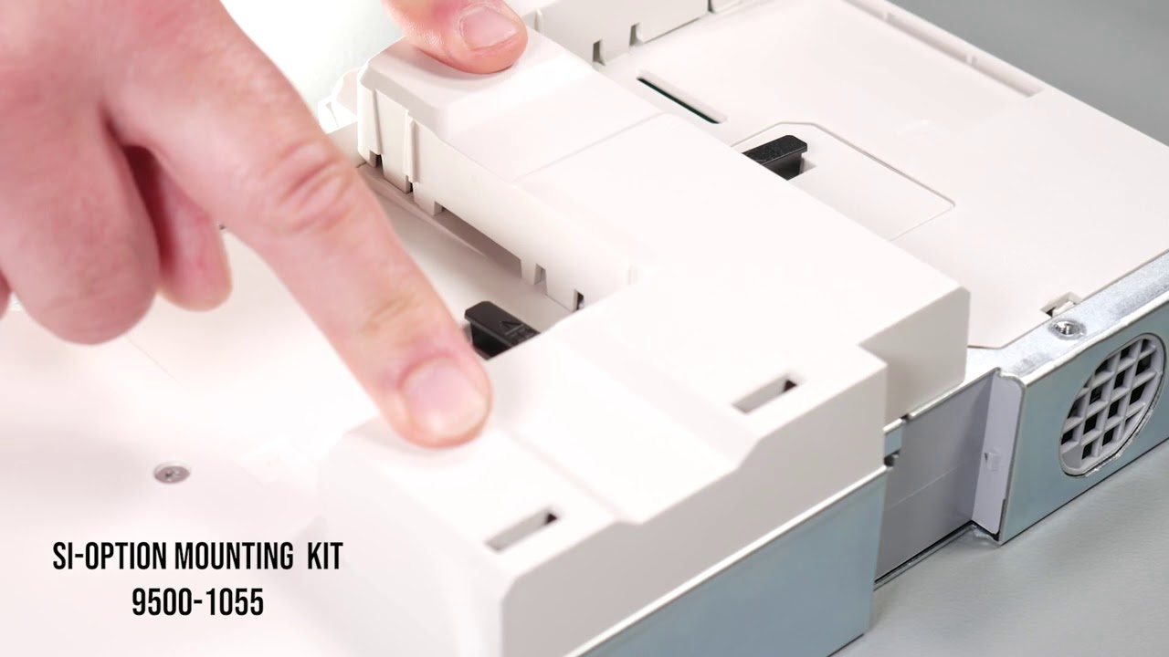 02-SI-OPTION montāžas komplekta uzstādīšana. Nidec Control Techniques mācību video