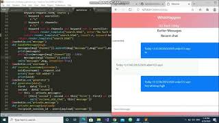 WhatsApp clone WhatHappen in Flask SocketIO Python AND JavaScript