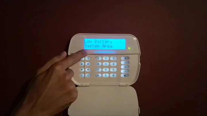 DSC Alarm Trouble: System Battery. How to stop Beeping?
