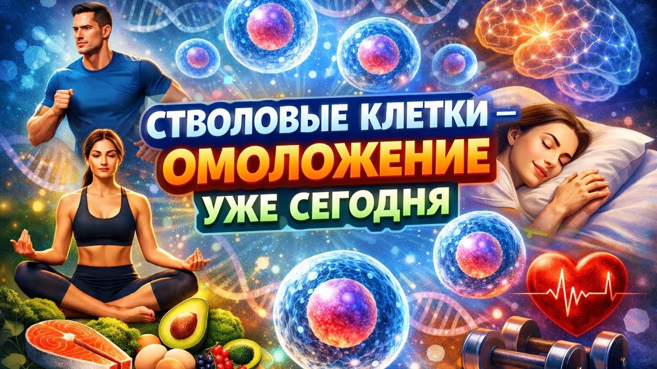 Организм умеет омолаживаться и вот как - стволовые клетки!