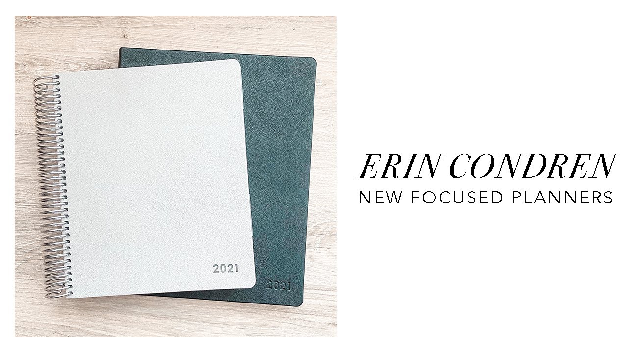 Erin Condren BRAND NEW COILED Focused Planners + Luxe Softbound Planner