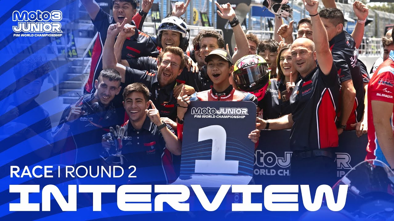 🎤 #Moto3 Jr WCh Race Winner Interview | Kiandra Ramadhipa | R2 Estoril | 2026 FIM MotoJunior