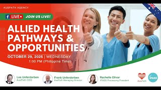 LIVE WEBINAR: Allied Health Pathways & Opportunities in Australia.