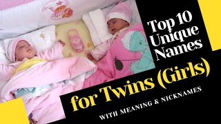 TOP 10 UNIQUE NAMES FOR TWINS (GIRLS) with MEANING & NICKNAMES / UNIQUE NAMES FOR TWINS /TWINS NAMES screenshot 4