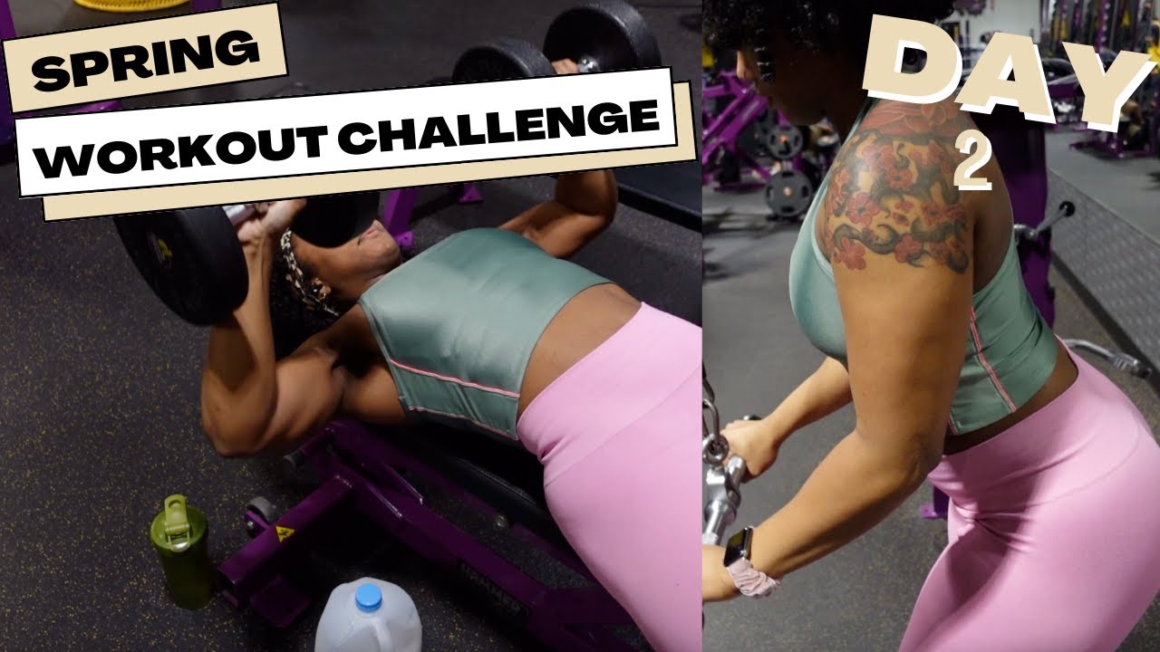 My Spring Workout Challenge | Chest & Triceps 💪🏽 work - YouTube