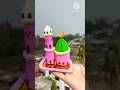 DIY idea ✅💡ভাইরাল সুপার ক্লে দিয়ে  মদিনা তৈরি করলাম #youtubeshorts #diy #art #clay