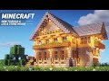 Minecraft : Log&Stone House Tutorial ｜How to Build in Minecraft (#68)