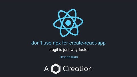 The Faster Way To Create-React-App | degit over npx