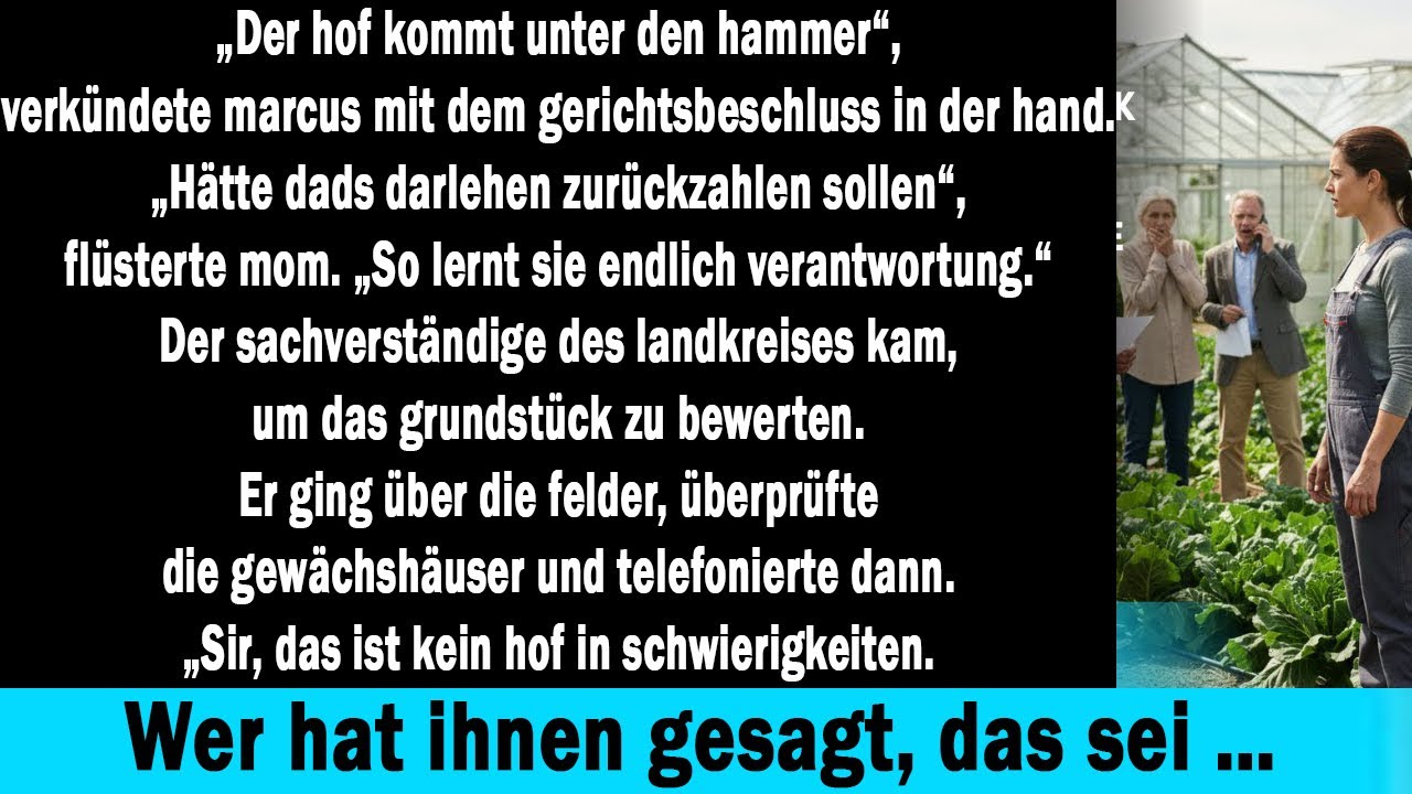 Mein Bruder wollte meinen Hof pfänden – der Gutachter deckte die Wahrheit auf