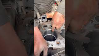 8J truck engine Ring Gap Testing #mechanic #tricks #short #shortsfeed #how