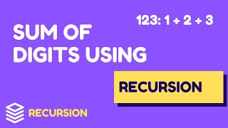 Sum of digits of a number using recursion in Python