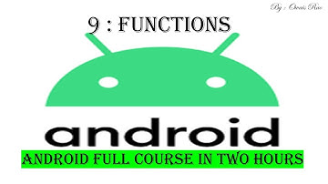 Android Studio function | Programming Master Rao