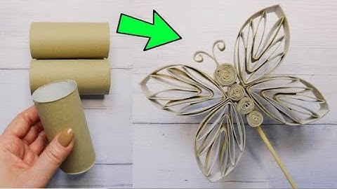 Amazing Paper Butterfly DIY. Easy Toilet Paper Rolls Craft Idea.