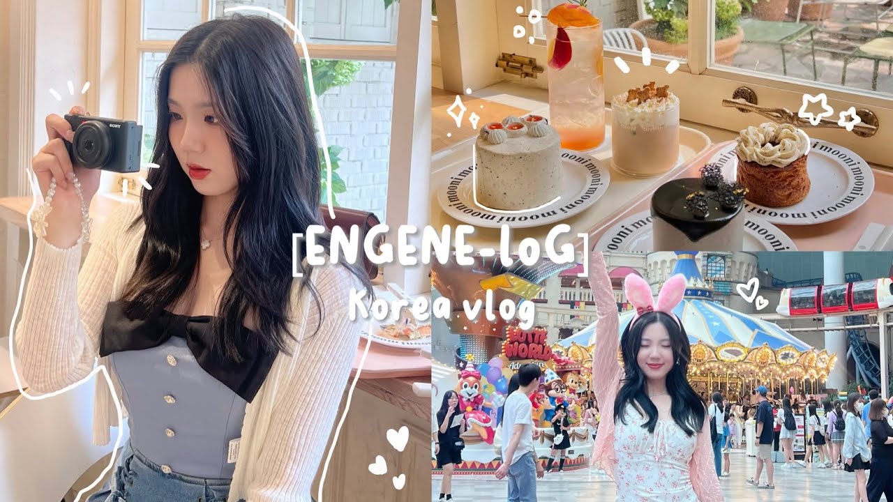 [ENGENE-loG] korea vlog: hybe hq, the daydream believers, cafes, lotte world, shopping, kpop