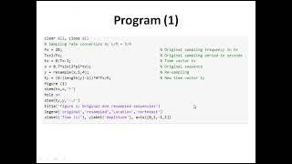 Topic5 Implementation of Multiple Rate Conversion Using Matlab