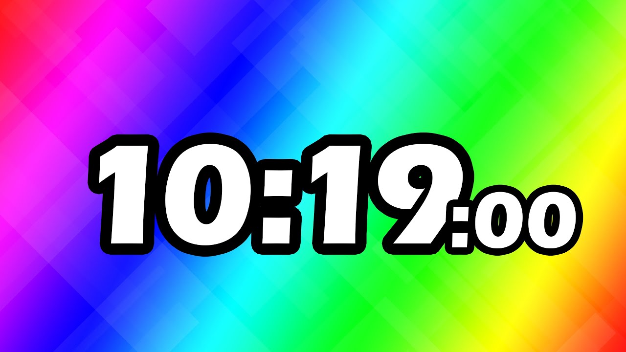 10 Minutes and 19 Second TIMER Countdown - YouTube