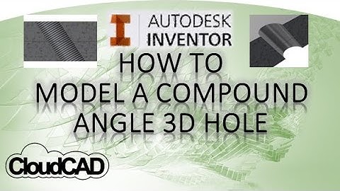 How To Create a Compound Angle 3D Hole | Autodesk Inventor