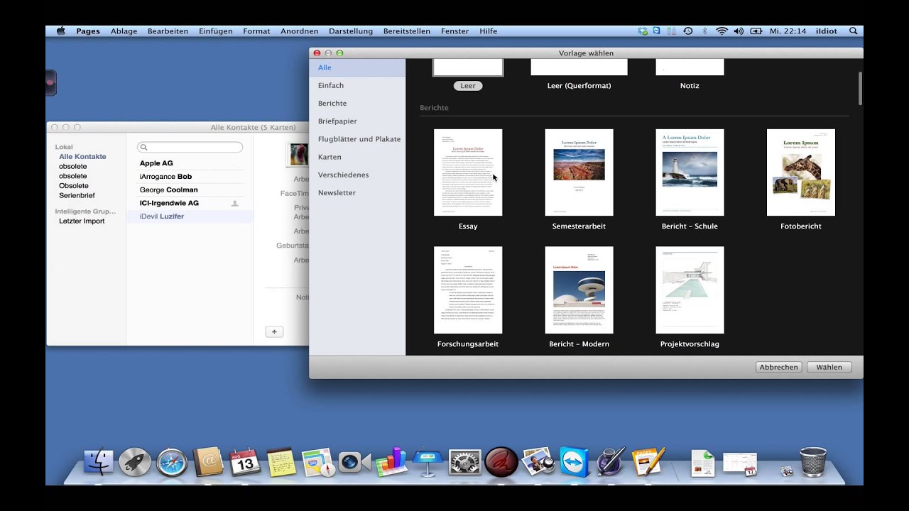 Mit Apples Pages Uberragend Einfach Visitenkarten Und Serienbriefe Erstellen Youtube