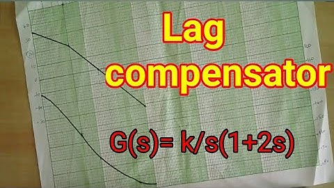 How to draw lag compensator using bode plot