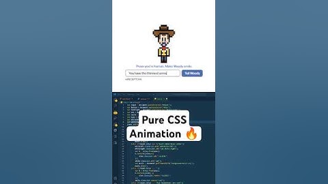 Make Woody Smile CAPTCHA CSS Animation
