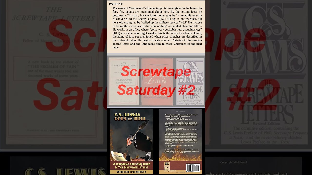 SSW 2 Main Characters In The Screwtape Letters shorts YouTube SSW 2 Main Characters In The Screwtape Letters shorts YouTube