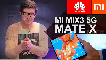 Egiluvchan Huawei MATE X va Xiaomi MI MIX3 5G namoish etildi