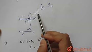 In the given figure, AB||CD||EF. Find x, y and z  | 7 | LINES AND ANGLES | MATHS | ICSE | Doubtn...