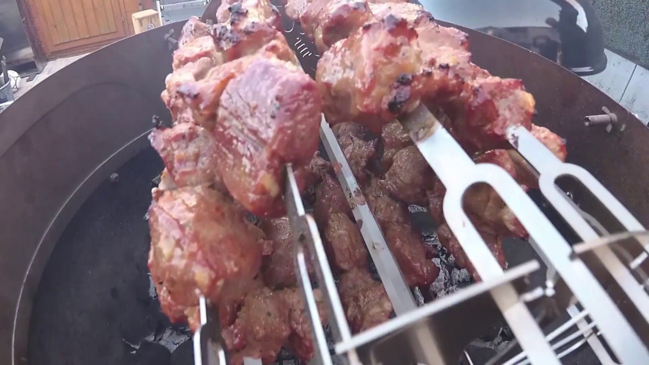10 Stück Grillspieße aus Edelstahl Skewer Spiessgrill BBQ Churrasco Grill