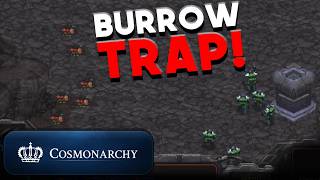 Guess the Zerg strat: burrow trap edition!