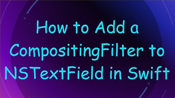 How to Add a CompositingFilter to NSTextField in Swift