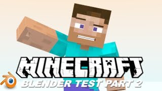 Blender Minecraft Animation Test Part 2