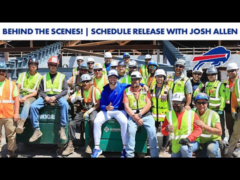 Josh Allen Directing The 2024 Buffalo Bills Schedule Release! | Behind-The-Scenes!