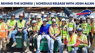 Josh Allen Directing The 2024 Buffalo Bills Schedule Release! | Behind-The-Scenes!