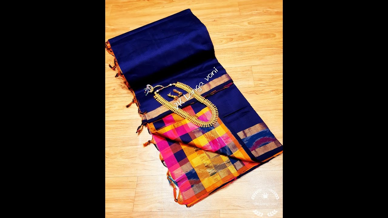 Handloom Silk Cotton Half and Half Sarees with checks|| Premi Collections
