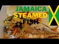 HOW TO MAKE BEST JAMAICAN STEAMED FISH WITH CORNMEAL DUMPLING  | Chef Ricardo Cooking