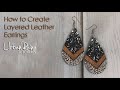 Layered Leather Earrings