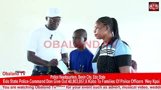 Edo state police command don give out 40,803, 857, 6 kobo to 20 families of police officers wey Kpai